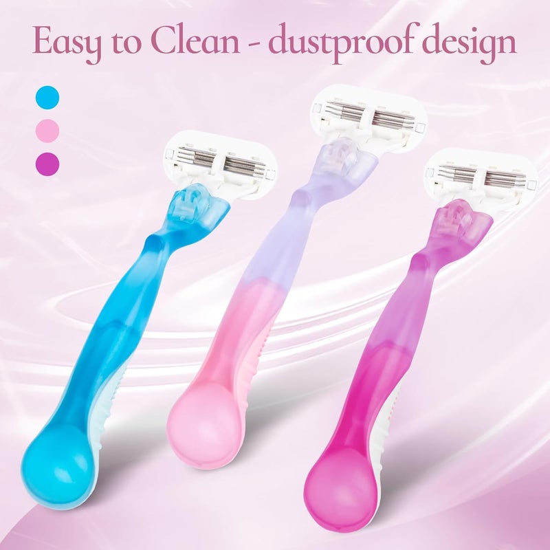 VANEST Replacement Handle Compatible with Gillette Venus, Comfort Glide Razor Handle Non-slip Ergonomic Handles for Women (Hot Pink) - Image 4